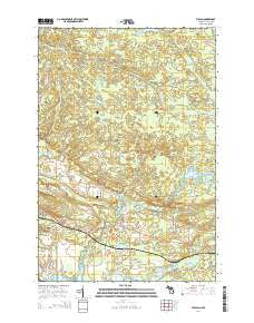 Vulcan Michigan Historical topographic map, 1:24000 scale, 7.5 X 7.5 Minute, Year 2014