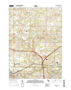Wacousta Michigan Historical topographic map, 1:24000 scale, 7.5 X 7.5 Minute, Year 2014