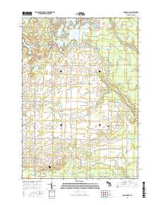 Wagarville Michigan Current topographic map, 1:24000 scale, 7.5 X 7.5 Minute, Year 2017