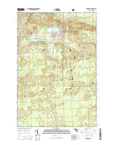Wakefield Michigan Historical topographic map, 1:24000 scale, 7.5 X 7.5 Minute, Year 2014