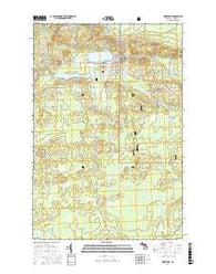 Wakefield Michigan Current topographic map, 1:24000 scale, 7.5 X 7.5 Minute, Year 2017