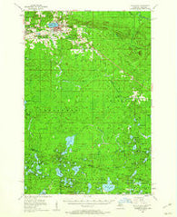 Wakefield Michigan Historical topographic map, 1:62500 scale, 15 X 15 Minute, Year 1955