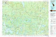 Wakefield Michigan Historical topographic map, 1:100000 scale, 30 X 60 Minute, Year 1990