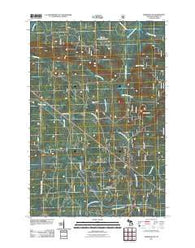 Wakefield NE Michigan Historical topographic map, 1:24000 scale, 7.5 X 7.5 Minute, Year 2011