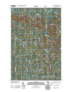 Wakefield NE Michigan Historical topographic map, 1:24000 scale, 7.5 X 7.5 Minute, Year 2011