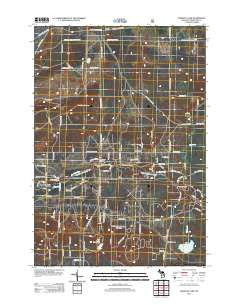 Wakeley Lake Michigan Historical topographic map, 1:24000 scale, 7.5 X 7.5 Minute, Year 2012