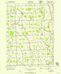 Waldenburg Michigan Historical topographic map, 1:24000 scale, 7.5 X 7.5 Minute, Year 1952