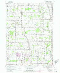 Waldenburg Michigan Historical topographic map, 1:24000 scale, 7.5 X 7.5 Minute, Year 1968