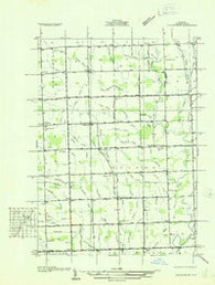 Waldenburg Michigan Historical topographic map, 1:31680 scale, 7.5 X 7.5 Minute, Year 1936