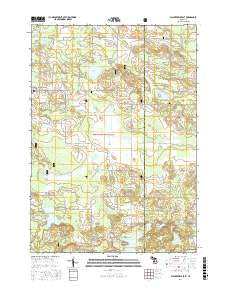 Walkerville East Michigan Current topographic map, 1:24000 scale, 7.5 X 7.5 Minute, Year 2017