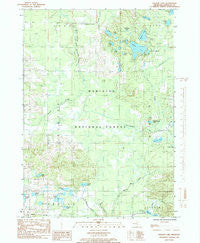Walkup Lake Michigan Historical topographic map, 1:24000 scale, 7.5 X 7.5 Minute, Year 1985