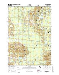 Walkup Lake Michigan Historical topographic map, 1:24000 scale, 7.5 X 7.5 Minute, Year 2014