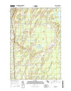Wallace Michigan Historical topographic map, 1:24000 scale, 7.5 X 7.5 Minute, Year 2014