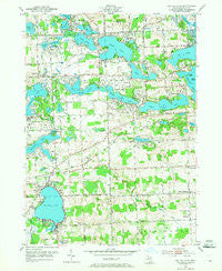 Walled Lake Michigan Historical topographic map, 1:24000 scale, 7.5 X 7.5 Minute, Year 1952