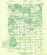 Walled Lake Michigan Historical topographic map, 1:31680 scale, 7.5 X 7.5 Minute, Year 1936