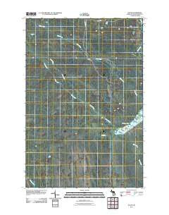 Walsh Michigan Historical topographic map, 1:24000 scale, 7.5 X 7.5 Minute, Year 2011
