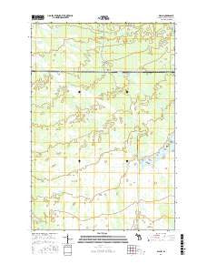 Walsh Michigan Current topographic map, 1:24000 scale, 7.5 X 7.5 Minute, Year 2017