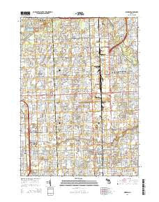 Warren Michigan Historical topographic map, 1:24000 scale, 7.5 X 7.5 Minute, Year 2014