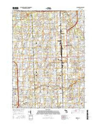 Warren Michigan Current topographic map, 1:24000 scale, 7.5 X 7.5 Minute, Year 2017