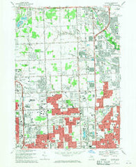 Warren Michigan Historical topographic map, 1:24000 scale, 7.5 X 7.5 Minute, Year 1968