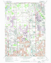 Warren Michigan Historical topographic map, 1:24000 scale, 7.5 X 7.5 Minute, Year 1968