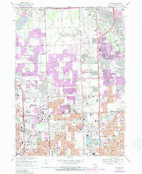 Warren Michigan Historical topographic map, 1:24000 scale, 7.5 X 7.5 Minute, Year 1968