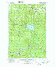 Watersmeet Michigan Historical topographic map, 1:62500 scale, 15 X 15 Minute, Year 1952