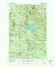 Watersmeet Michigan Historical topographic map, 1:62500 scale, 15 X 15 Minute, Year 1952