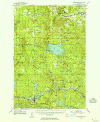 Watersmeet Michigan Historical topographic map, 1:62500 scale, 15 X 15 Minute, Year 1952