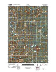 Waucedah Michigan Historical topographic map, 1:24000 scale, 7.5 X 7.5 Minute, Year 2011