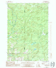 Waucedah Michigan Historical topographic map, 1:24000 scale, 7.5 X 7.5 Minute, Year 1986