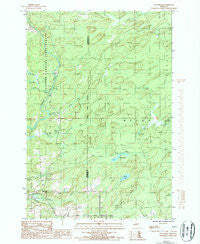 Waucedah Michigan Historical topographic map, 1:24000 scale, 7.5 X 7.5 Minute, Year 1986