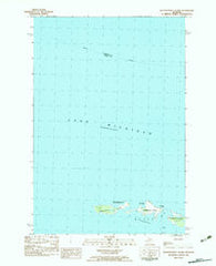Waugoshance Island Michigan Historical topographic map, 1:25000 scale, 7.5 X 7.5 Minute, Year 1982