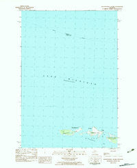 Waugoshance Island Michigan Historical topographic map, 1:25000 scale, 7.5 X 7.5 Minute, Year 1982