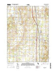 Wayland Michigan Historical topographic map, 1:24000 scale, 7.5 X 7.5 Minute, Year 2014