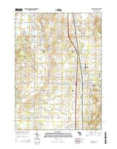 Wayland Michigan Historical topographic map, 1:24000 scale, 7.5 X 7.5 Minute, Year 2014