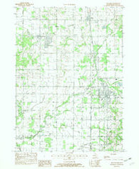 Wayland Michigan Historical topographic map, 1:24000 scale, 7.5 X 7.5 Minute, Year 1982