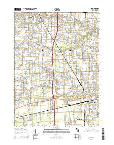 Wayne Michigan Historical topographic map, 1:24000 scale, 7.5 X 7.5 Minute, Year 2014