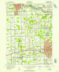 Wayne Michigan Historical topographic map, 1:24000 scale, 7.5 X 7.5 Minute, Year 1952