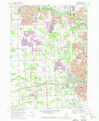 Wayne Michigan Historical topographic map, 1:24000 scale, 7.5 X 7.5 Minute, Year 1968