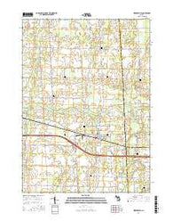 Webberville Michigan Current topographic map, 1:24000 scale, 7.5 X 7.5 Minute, Year 2017
