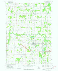 Webberville Michigan Historical topographic map, 1:24000 scale, 7.5 X 7.5 Minute, Year 1973