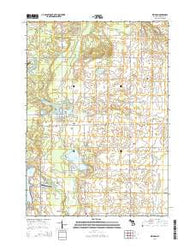 Weidman Michigan Historical topographic map, 1:24000 scale, 7.5 X 7.5 Minute, Year 2014