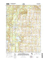 Weidman Michigan Current topographic map, 1:24000 scale, 7.5 X 7.5 Minute, Year 2016