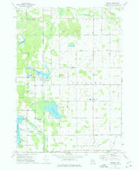 Weidman Michigan Historical topographic map, 1:24000 scale, 7.5 X 7.5 Minute, Year 1973