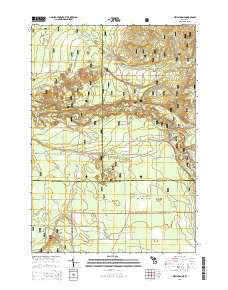 Wellston NE Michigan Historical topographic map, 1:24000 scale, 7.5 X 7.5 Minute, Year 2014