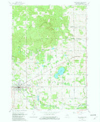 West Branch Michigan Historical topographic map, 1:24000 scale, 7.5 X 7.5 Minute, Year 1965