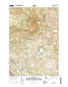 West Branch Michigan Historical topographic map, 1:24000 scale, 7.5 X 7.5 Minute, Year 2014