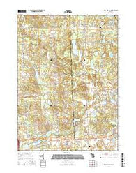 West Highland Michigan Current topographic map, 1:24000 scale, 7.5 X 7.5 Minute, Year 2017
