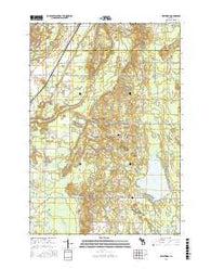 Westwood Michigan Current topographic map, 1:24000 scale, 7.5 X 7.5 Minute, Year 2016